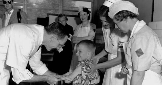 American, doctor, Polio and kids Brooklyn´s got winning team in 1955