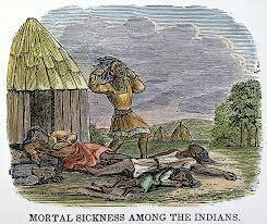 The Huron started to die of diseases brought over by the French missionaries, such as influenza and smallpox.