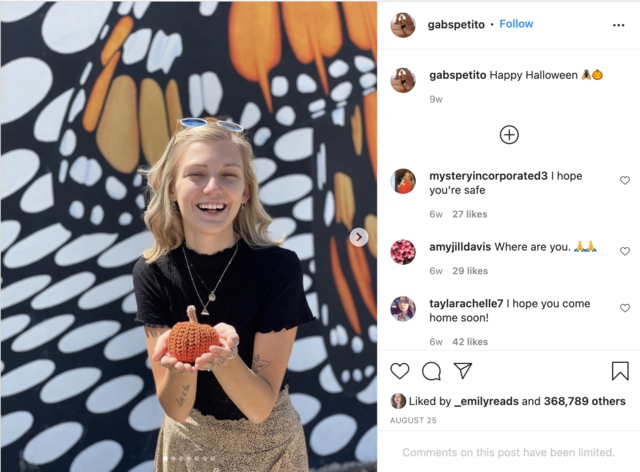 Gabby's Last Instagram Post