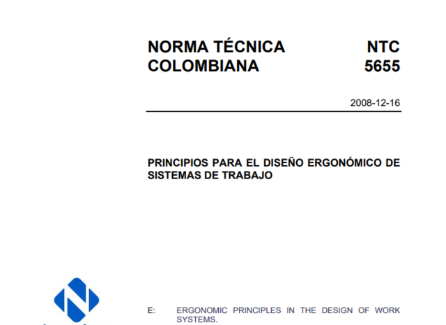 Norma Técnica NTC 5655