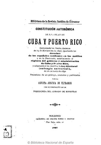 El Gobierno español decreta la terminación de la ley del Patronato en Cuba