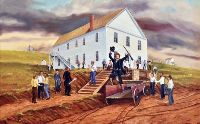 Kansas Voters reject the Lecompton Constitution