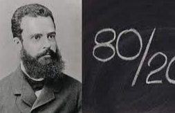 VILFREDO FEDERICO PARETO - ley del 80/20 enunciado en el curso de economía política