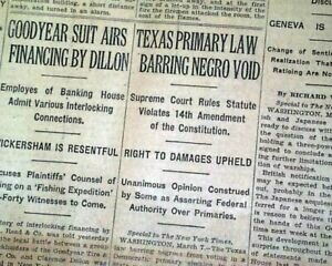 White Primaries Overturned