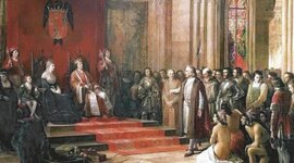 Timeline: EJE CRONOLÓGICO - BLOQUE 3: La formación de la Monarquía Hispánica y expansión mundial (Daniel Mila 2ºA BACH)