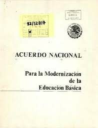 Acuerdo Nacional para la Modernización de la Educación Básica.1992