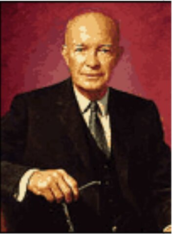 Dwight Eisenhower is inaugurated as the 34th president