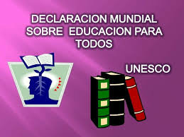 Conferencia Mundial sobre Educación para todos.