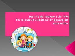 Ley 115 general de Educación
