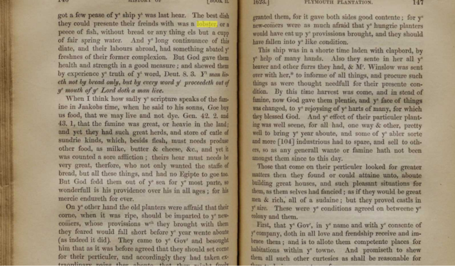 A Meal at Plymouth Plantation