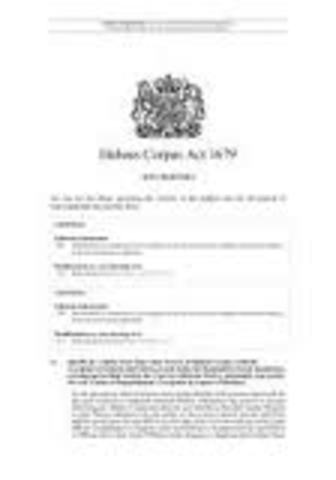 The Habeas Corpus Act of 1679