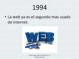 La web ya es el segundo mas usado de internet