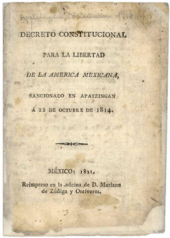 Constitución de Apatzingán.