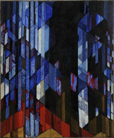 Kupka, Frantisek. The Cathedral (Katedrala). 1912-13. Museum Kampa in Prague, Czech Republic. Futurism.