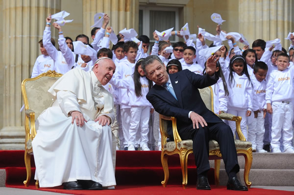 La visita del Papa Francisco a Colombia.