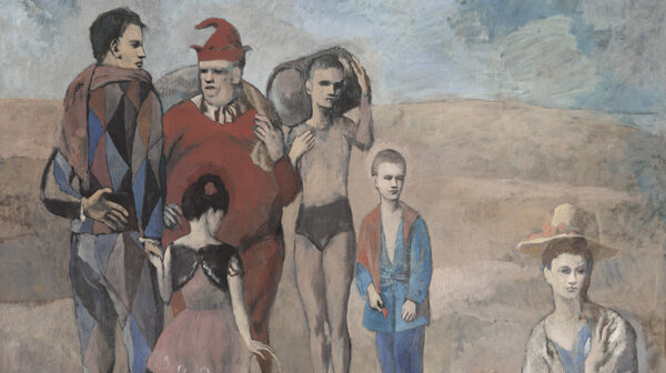 Picasso, Pablo. Family of Saltimbanques. 1905. Located in The Chester Dale Collection, Washington, U.S. Futurism.