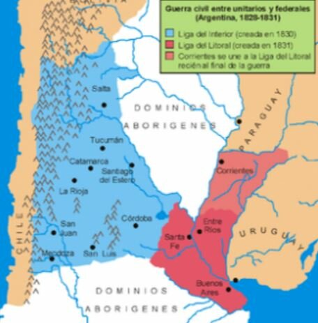 Se construye la Liga del interior.