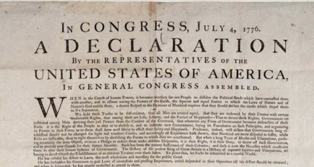 Declaració d'Independència dels 13 Estats Units