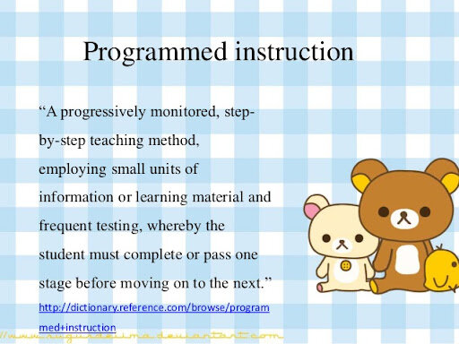 Programmed Instruction