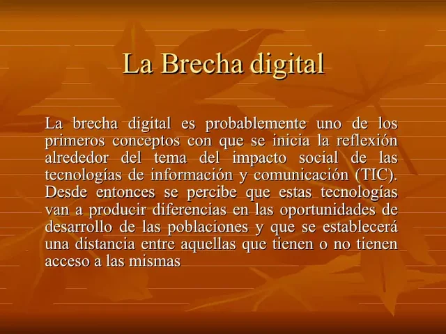 NACE EL TERMINO BRECHA DIGITAL