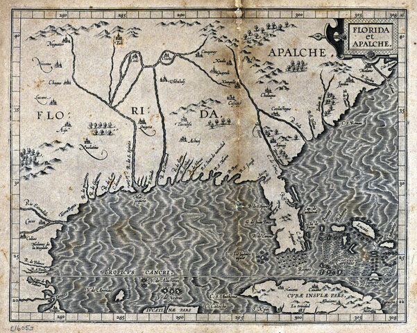 Spanish Friars Perform a Pastoral Play Near Present Day Miami, FL