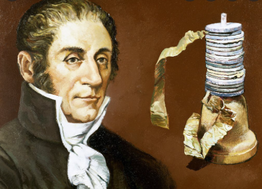 Alessandro Volta inventa la pila voltaica