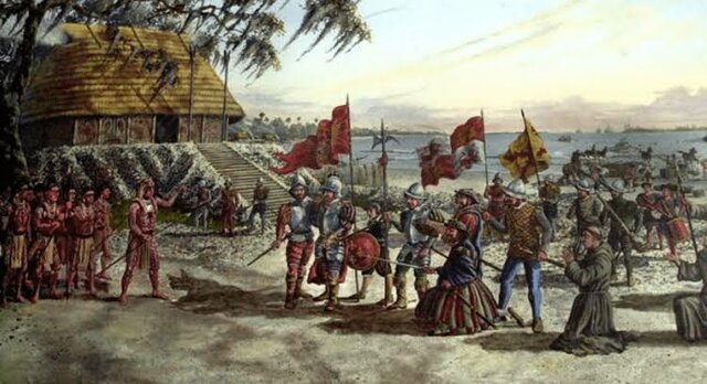 Cortés arribó el capitán Pánfilo de Narváez