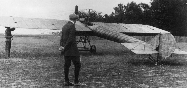 First aircraft with monocoque.