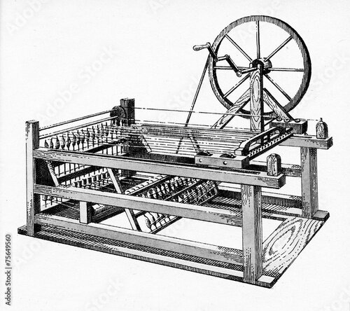 Creación de la spinning jenny  por James Hargreaves