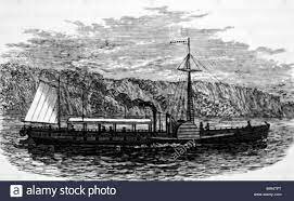 Barco de vapor comercial de Robert Fulton