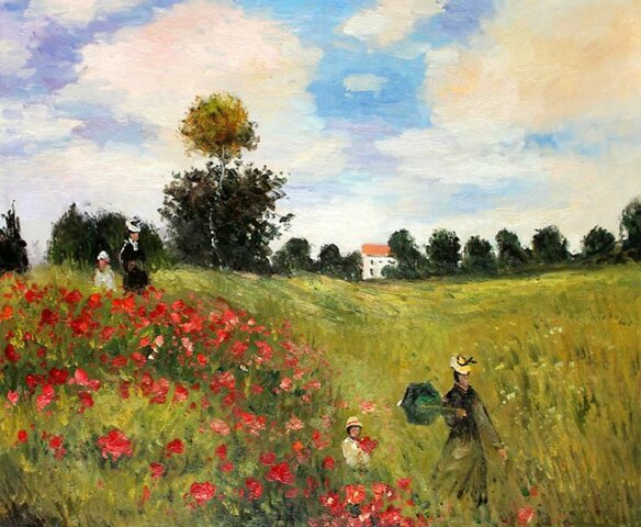 Campo de amapolas cerca de Argenteuil