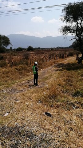 entrga y visita de ubicacion de banco de tiro, solicita el ing. Damian la mejora y reparacion del acceso del mismo.