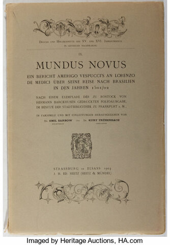 Amerigo Vespucci publishes Mundus Novus