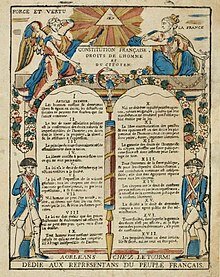The declaration of rights of man and citiznes