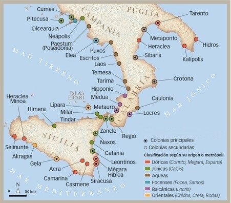 Colonias griegas Siglo VII y VIII