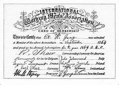 The frist International Workindmen´s Association