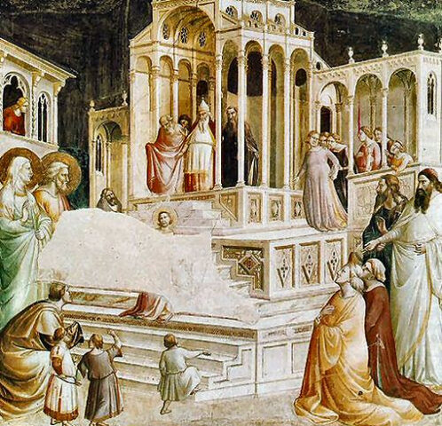 Tadeo Gaddi  - La presentación de María en el templo