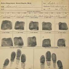 The First Fingerprint Card was Created