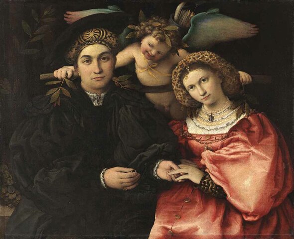 Lorenzo Lotto - Marsilio y su esposa
