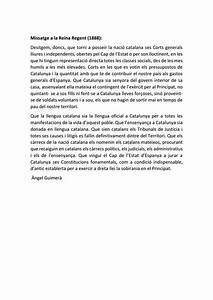 Missatge a la Reina Regent