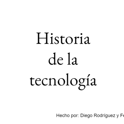 Timeline: Historia de la tecnología