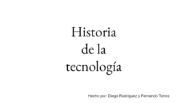 Timeline: Historia de la tecnología