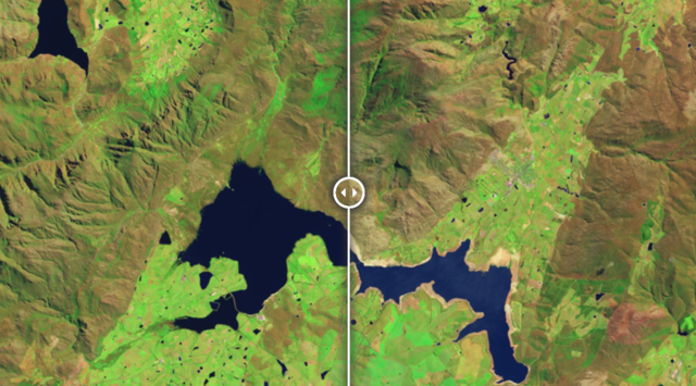 Theewaterskloof reservoir, South Africa