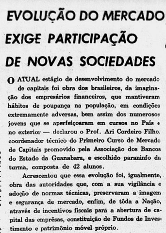 A Associação discute as vantagens da maior abertura de Capital das sociedades anônimas