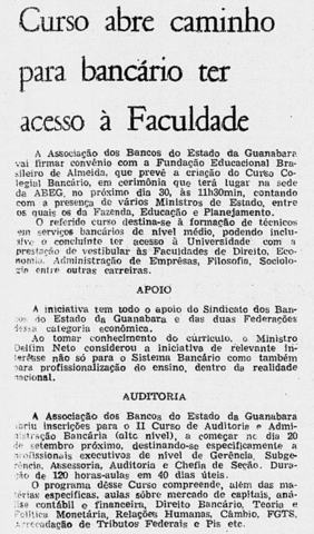Curso abre caminho para bancário ter acesso a faculdade