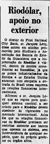 Euro-dólar e Rio-dólar?
