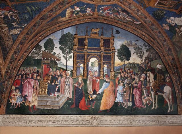 Pinturicchio - Disputa Santa Catalina
