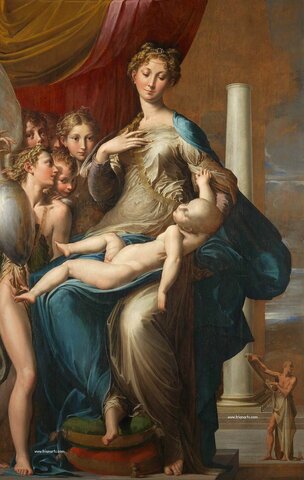 Parmigianino - La Virgen del cuello largo