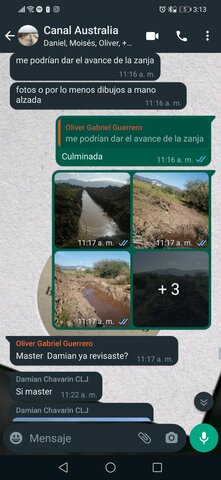 se culmina y recibe el canal de riego el Ing. Damian