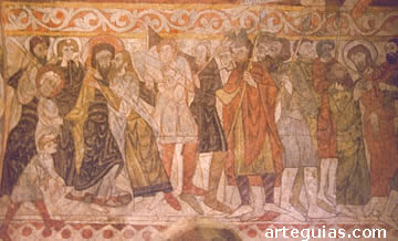 Murales románicos en la iglesia San Justo de Segovia